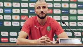 Romain Saïss avec le Maroc, le 23 janvier 2024