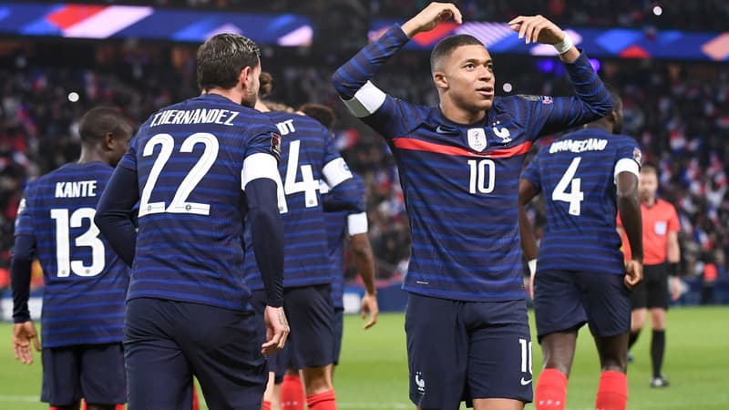 Célébration Mbappé