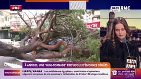 Intempéries: une "mini-tornade" provoque d'énormes dégats à Antibes