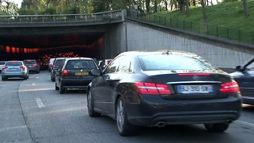 Sur le périphérique parisien, mercredi 24 avril.