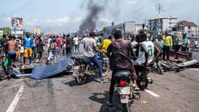 Une manifestation à Kinshasa en RDC, le 28 janvier 2025