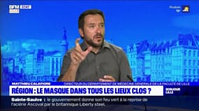 "Il faut porter le masque partout où c'est interdit de fumer", selon le directeur du département de Médecine de la faculté de Lille