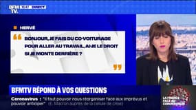 Ai-je le droit de faire du co-voiturage pour aller au travail si je monte derrière ? BFMTV répond à vos questions