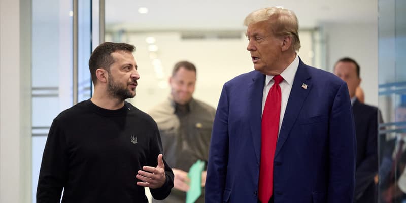 Volodymyr Zelensky et Donald Trump à New York le 27 septembre 2024. (Photo d'archive)