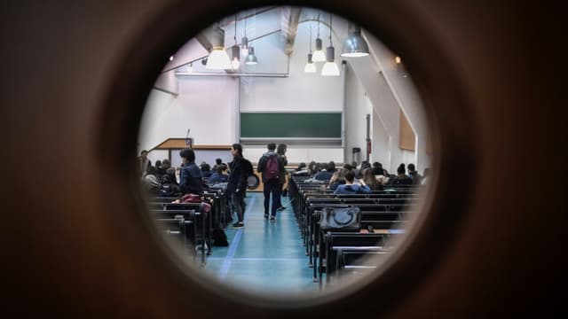 Image d'illustration - Dans une salle de l'université Pantheon-Sorbonne à Paris, le 30 mars 2018