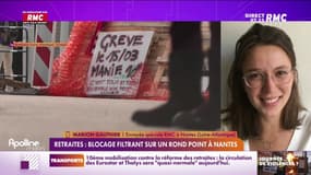 Retraites: blocage sur un rond point à Nantes 