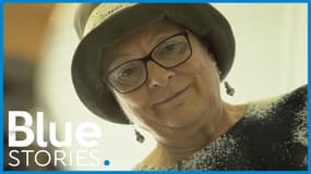 Martine fonctionne des chapeaux pour aider les personnes souffrant de cancer à retrouver l'estime de soi. 