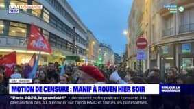 Motion de censure rejetée: une manifestation à Rouen lundi soir