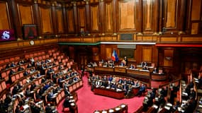 Une vue générale du Sénat italien, à Rome, le 22 octobre 2025.