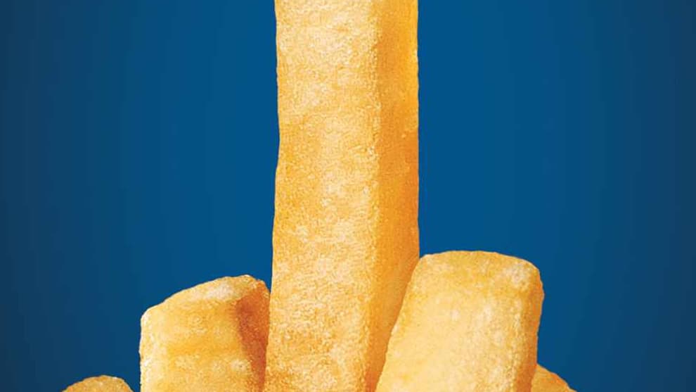 L'affiche originale dessinée pour Burger King en 2008.