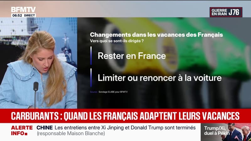 SONDAGE BFMTV. 6 Français sur 10 ont déjà modifié leurs projets de vacances à cause de la hausse du prix des carburants