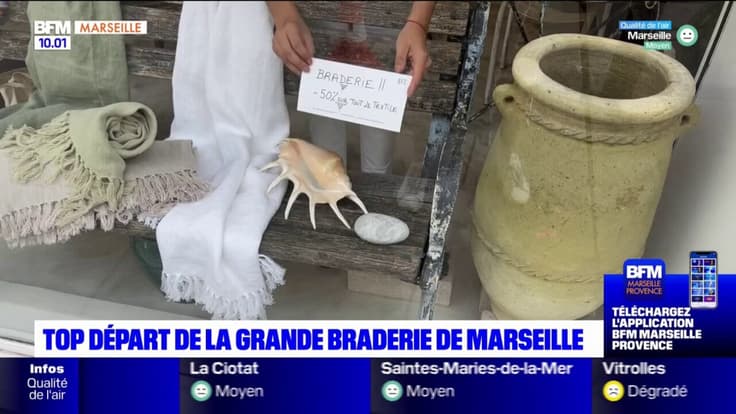 Top départ de la grande braderie de Marseille