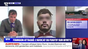 Attaque du fourgon pénitentiaire: "Je suis abasourdi, j'ai une pensée pour les personnels pénitentiaires", affirme l'avocat du fugitif, Hugues Vigier