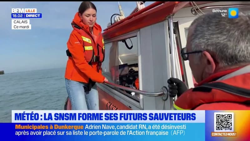 Les futurs sauveteurs en mer formés à Calais