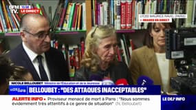 Proviseur menacé de mort à Paris: "Les chefs d'établissement ont notre soutien total sans aucune restriction" déclare la ministre de l'Éducation nationale, Nicole Belloubet
