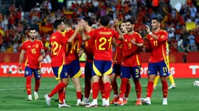 L'Espagne face à Andorre, le 5 juin 2024. 