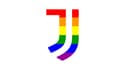 Le logo de la Juve aux couleurs arc-en-ciel