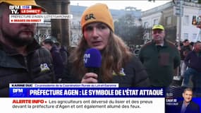 Karine Duc (co-présidente de la Coordination Rurale de Lot-et-Garonne): "Si l'État ne fait pas un pas vers nous, il sera considéré comme étant contre les agriculteurs"