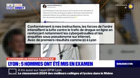 Lyon: cinq hommes, suspectés de livraison à domicile de drogue via internet, mis en examen