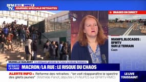Murielle Guilbert (Solidaires): "Après le 49.3 et le discours de Macron, on a senti encore plus de colère"
