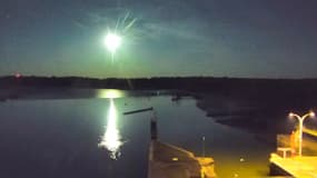 Photo de la météore depuis Damgan dans le Morbihan (Bretagne)