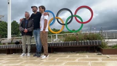 Stefan, Julien et Luka sont revenus sur les traces du village olympique, avec un grand bonheur.