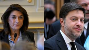 La présidente de la Métropole d'Aix-Marseille-Provence, Martine Vassal, et le maire de Marseille, Benoit Payan.