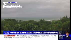 Ouragan Tammy: la Guadeloupe placée en vigilance "violet", les habitants appelés à se confiner