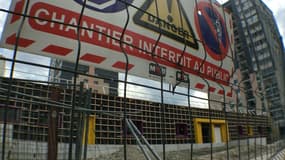 Le chantier arrêté d'Echirolles.