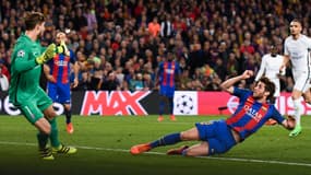 Sergi Roberto lors de Barça-PSG le 08/03/2017