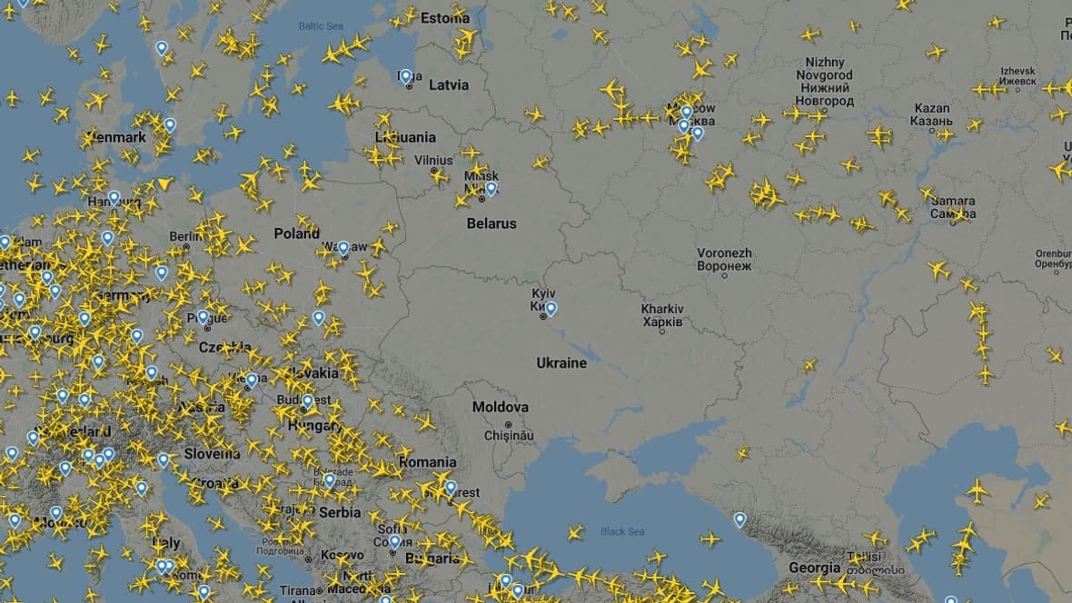 L'espace aérien ukrainien est fermé. 
