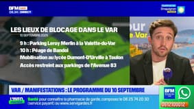 Manifestations du 10 septembre : Quel est le programme dans le Var ?