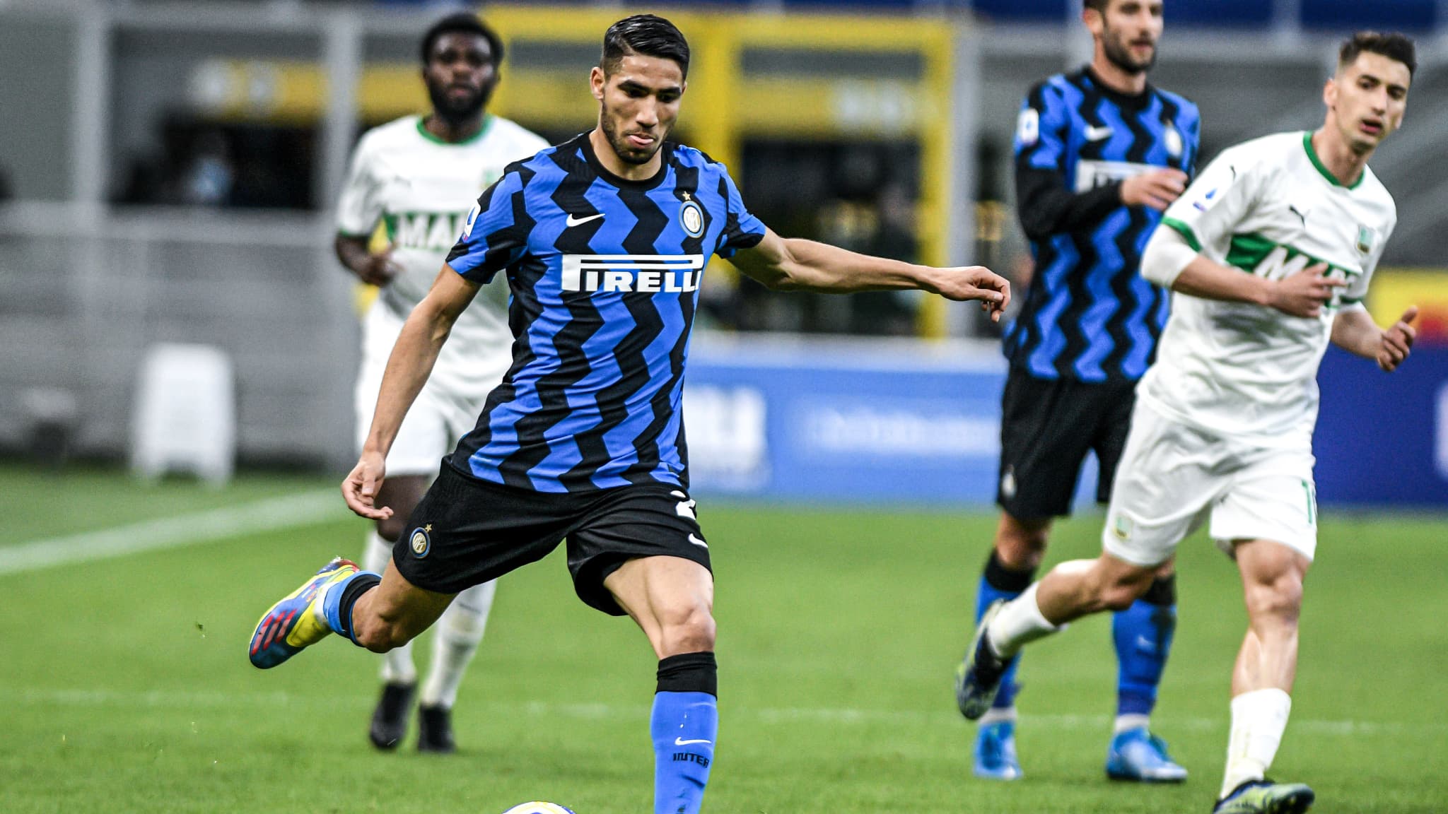 Achraf Hakimi avec l'Inter Milan