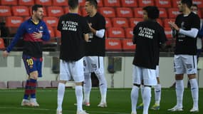 Les joueurs de Getafe font une haie d'honneur au Barça