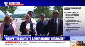 Élisabeth Borne sur l'attaque au couteau à Annecy: "Des petits enfants ont été sauvagement attaqués par un individu dans un parc"