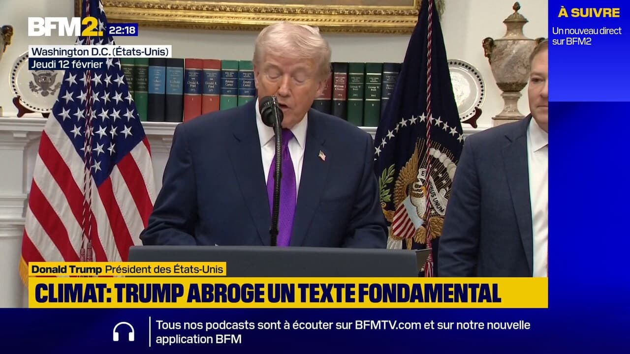 Donald Trump révoque un texte fondateur pour la lutte contre le changement climatique Kép