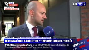 Jean-Noël Barrot: "La France doit mobiliser ses partenaires de manière à créer les conditions de l'existence d'un État palestinien vivant en paix avec l'État d'Israël"