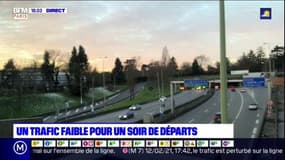 Vacances: un trafic faible pour un soir de départs 