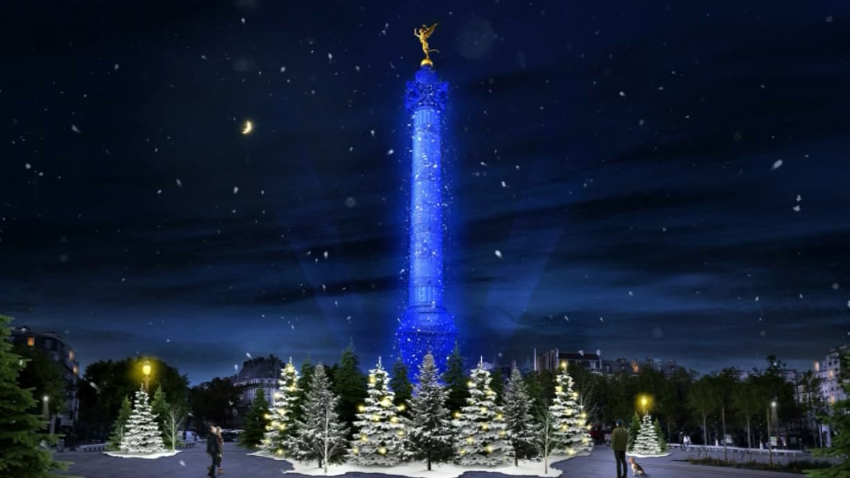 La Bastille sera éclairée de bleu vendredi prochain. La Bastille sera éclairée de bleu vendredi prochain.