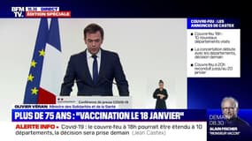 Olivier Véran: le délai entre les deux doses du vaccin Pfizer/BioNtech allongé "jusqu'à 6 semaines au lieu de 3"
