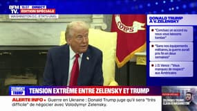 Donald Trump: "J'espère qu'on se souviendra de moi comme un faiseur de paix"