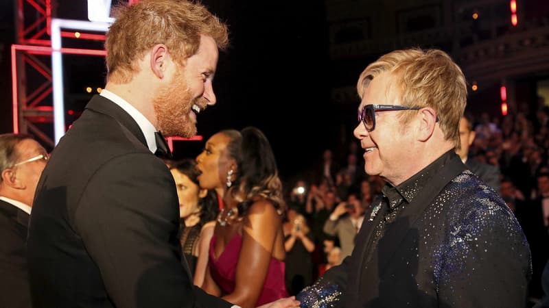 Le prince Harry et Elton John en 2015