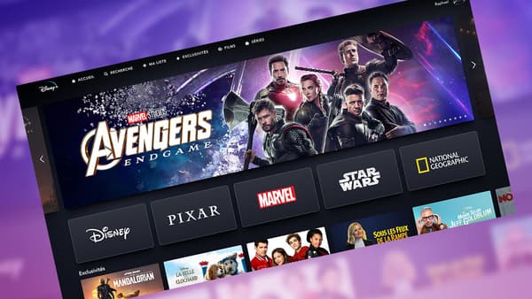 Interface de Disney+ Interface de Disney+