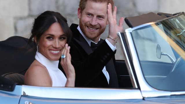 Meghan et Harry, le jour de leur mariage.