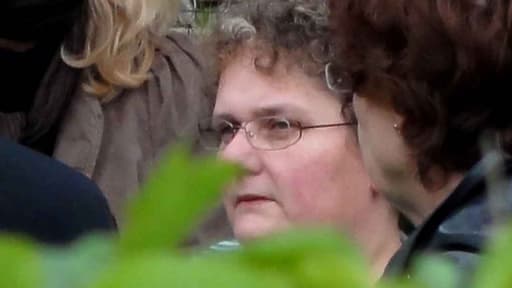 Dominique Cottrez lors d'une reconstitution des faits, en 2010.