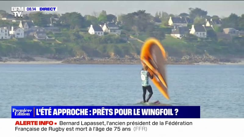 Wingfoil: ce sport semblable au kitesurf qui permet de voler sur l'eau