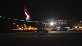 Le Boeing 787 Dreamliner de Qantas qui a relié cette nuit Londres depuis Perth sans escale en 17 heures et 20 minutes. 