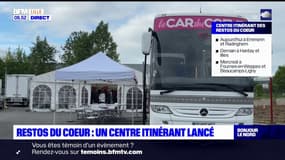 Métropole européenne de Lille: un centre itinérant des Restos du cœur lancé