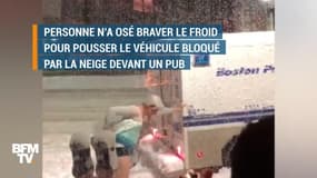 La "Reine des Neiges" délivre un camion de police