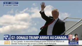 Donald Trump arrive au G7 et se prépare à un bras de fer avec les autres dirigeants